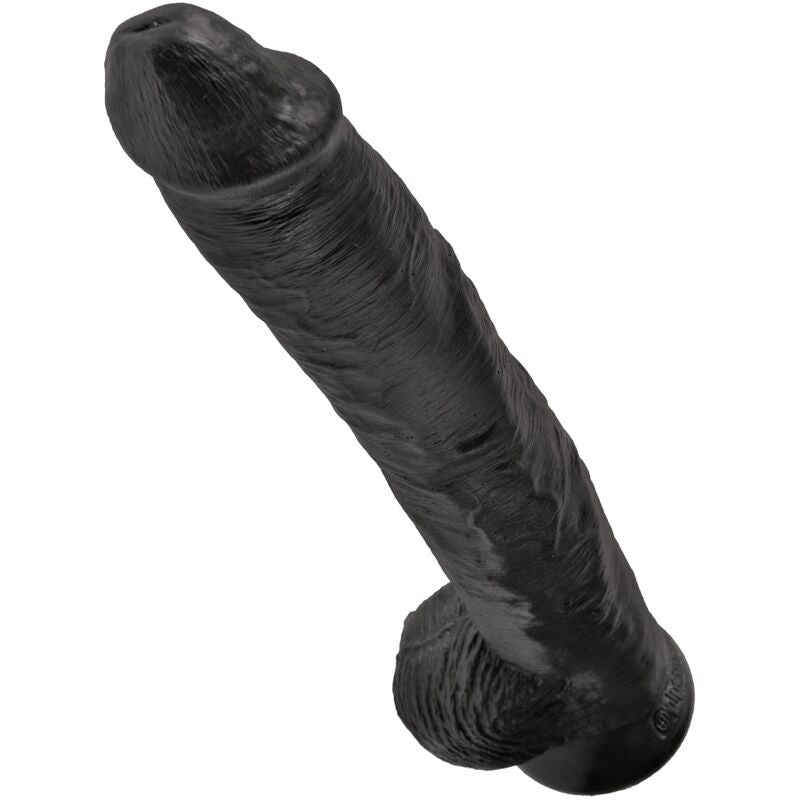 KING COCK PENE REALISTICO CON TESTICULOS 305 CM NEGRO