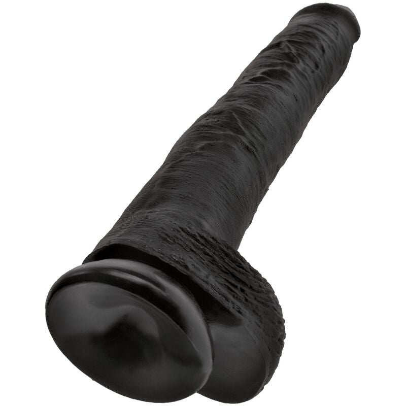 KING COCK PENE REALISTICO CON TESTICULOS 305 CM NEGRO