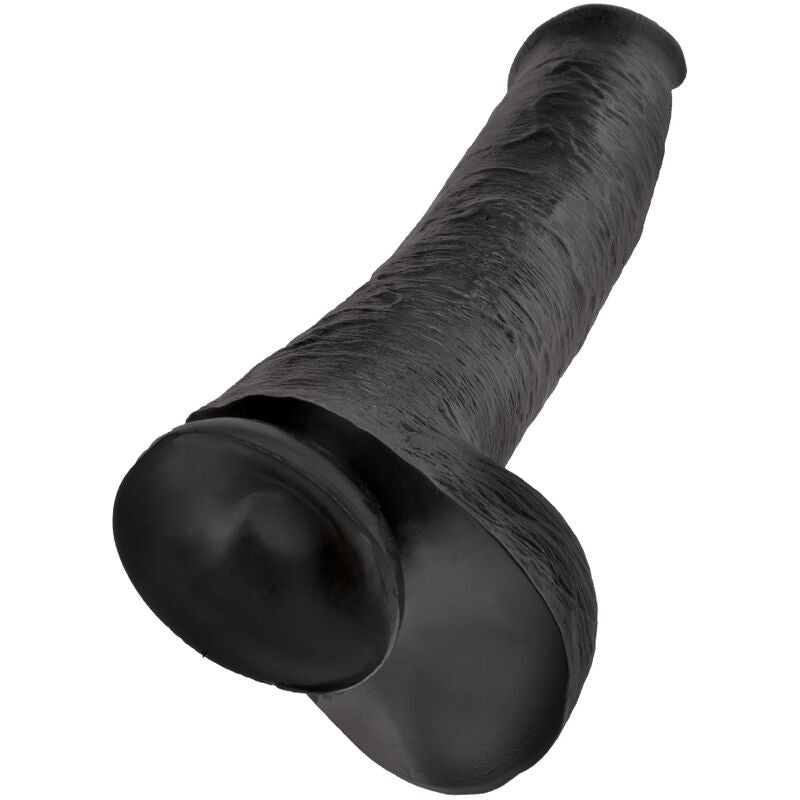 KING COCK PENE REALISTICO CON TESTICULOS 342 CM NEGRO