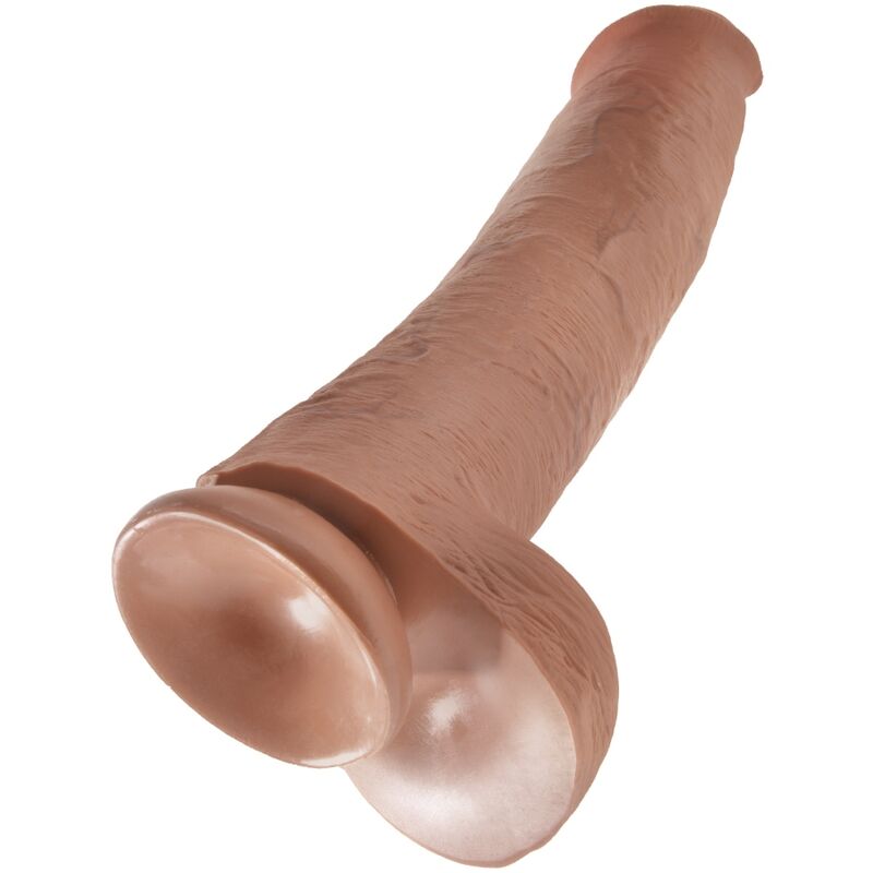 KING COCK PENE REALISTICO CON TESTICULOS 342 CM CARAMELO