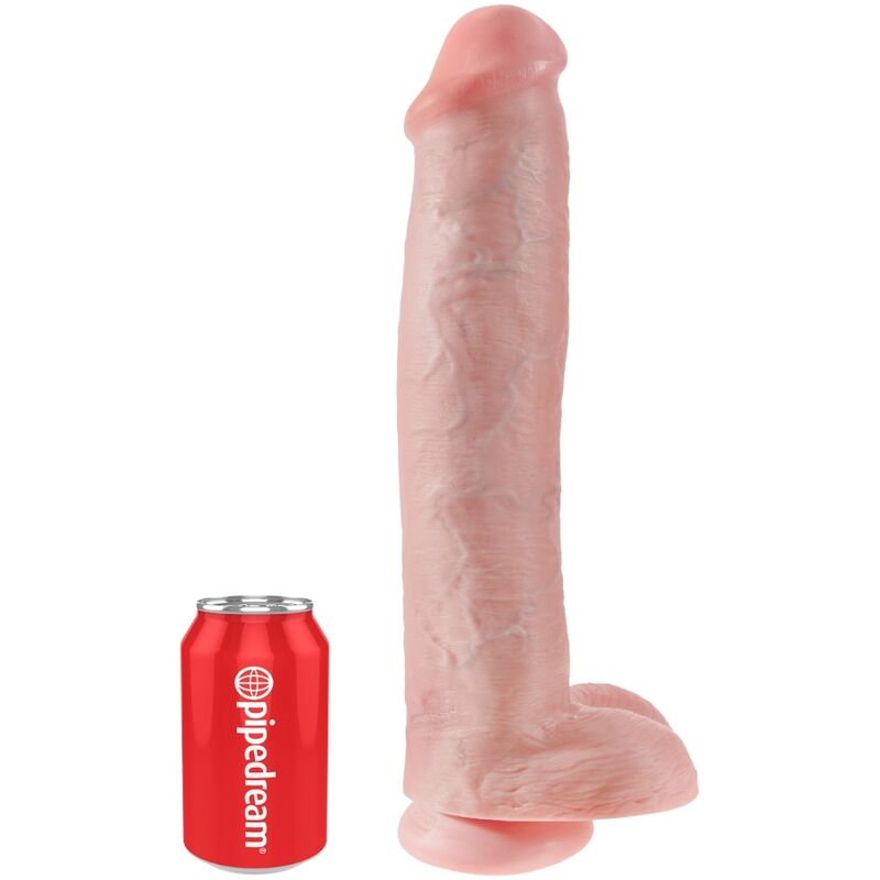 KING COCK PENE REALISTICO CON TESTICULOS 342 CM NATURAL