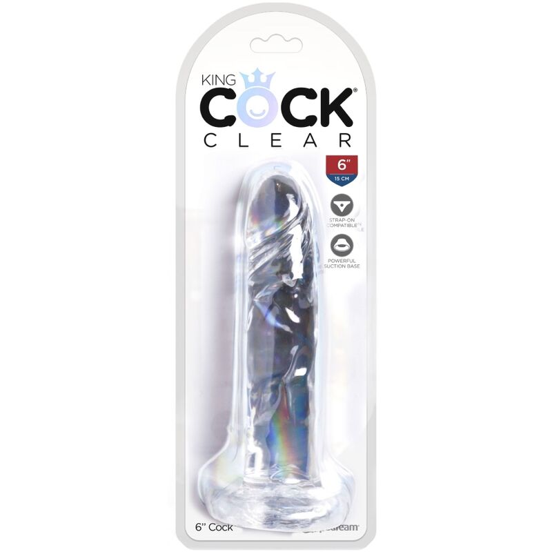 KING COCK CLEAR PENE REALISTICO 155 CM TRANSPARENTE