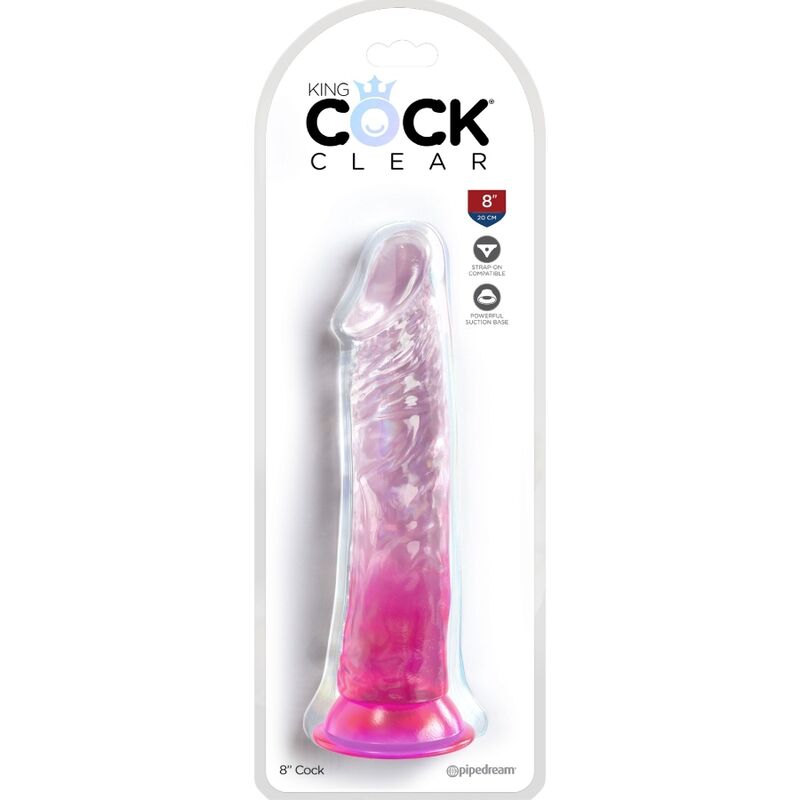 KING COCK CLEAR PENE REALISTICO 197 CM ROSA