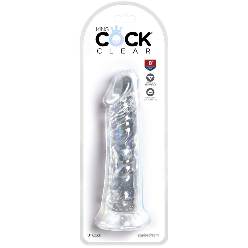 KING COCK CLEAR PENE REALISTICO 197 CM TRANSPARENTE