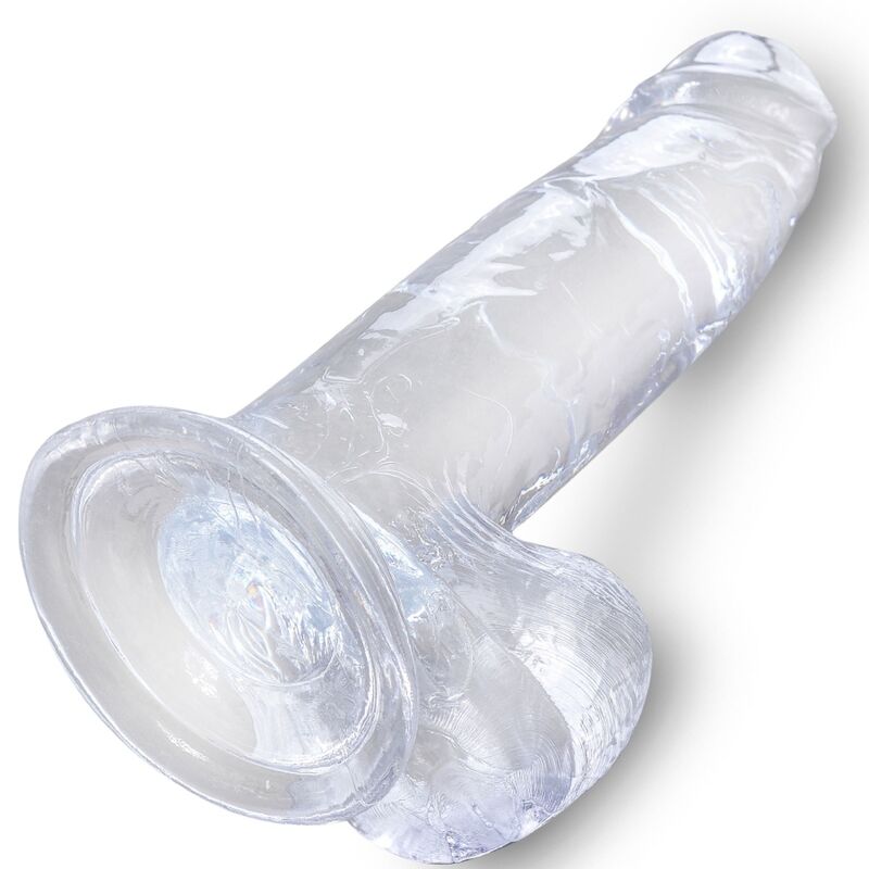 KING COCK CLEAR PENE REALISTICO CON TESTICULOS 152 CM TRANSPARENTE