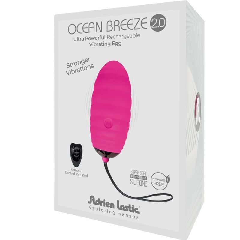 ADRIEN LASTIC OCEAN BREEZE 20 HUEVO VIBRADOR RECARGABLE CONTROL REMOTO ROSA