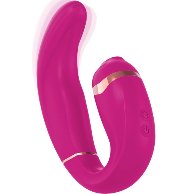 ADRIEN LASTIC MYG SUCCIONADOR CLITORIS Y ESTIMULADOR G SPOT ROSA