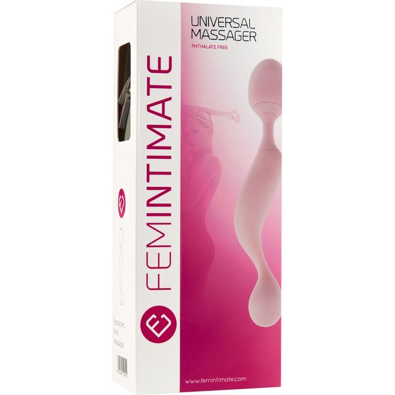 FEMINTIMATE MASAJEADOR UNIVERSAL VIBRADOR SILICONA ROSA