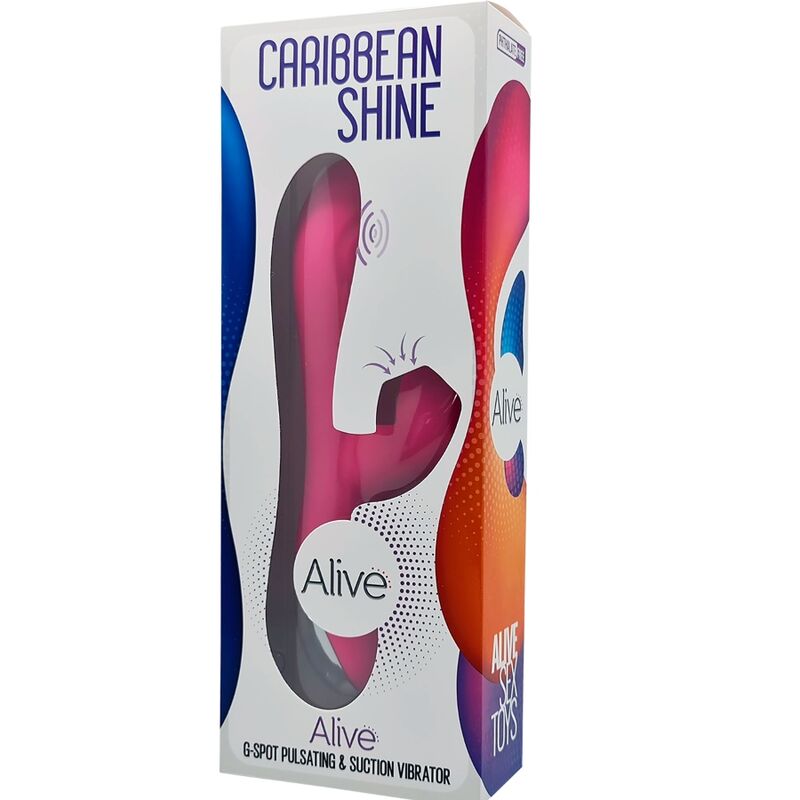 ALIVE CARIBBEAN SHINE VIBRADOR SUCCIONADOR FUCSIA