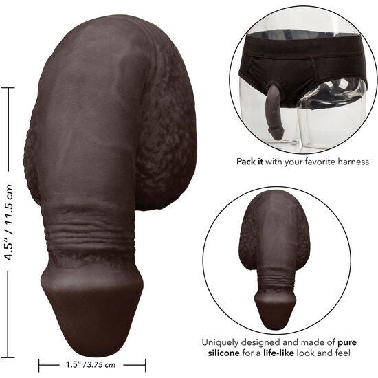 PACKING PENIS PENE DE SILICONA 1275CM NEGRO