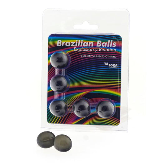 TALOKA BRAZILIAN BALLS GEL EXCITANTE EFECTO CLIMAX 5 BOLAS