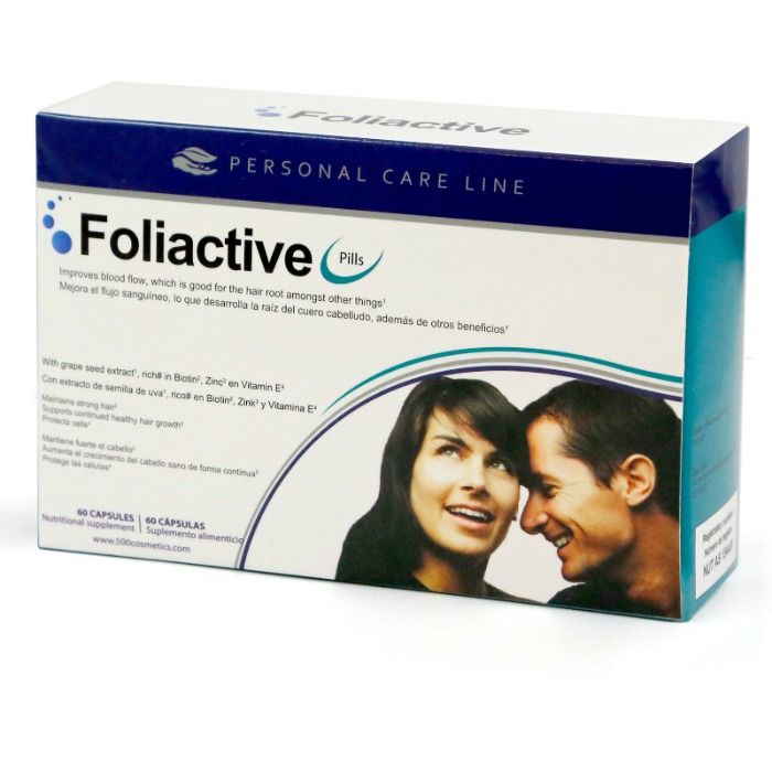 500 COSMETICS FOLIACTIVE PILLS COMPLEMENTO ALIMENTICIO CAIDA PELO