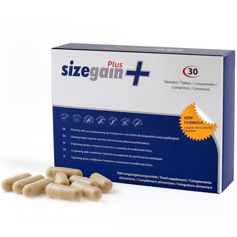 500 COSMETICS SIZEGAIN PLUS PASTILLAS PARA ALARGAR EL PENE