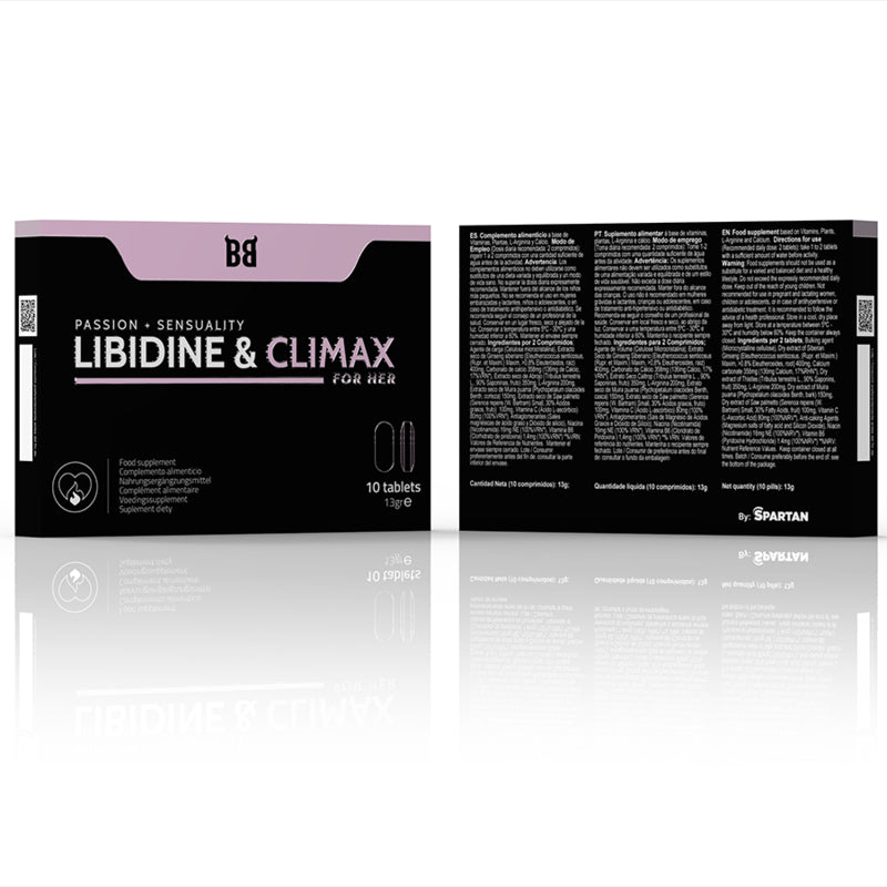 BLACKBULL BY SPARTAN LIBIDINE CLIMAX AUMENTO LiBIDO PARA MUJER 10 CaPSULAS