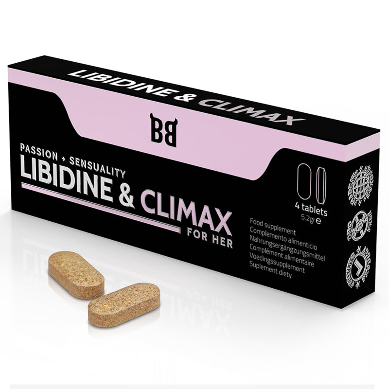 BLACKBULL BY SPARTAN LIBIDINE CLIMAX AUMENTO LiBIDO PARA MUJER 4 CaPSULAS