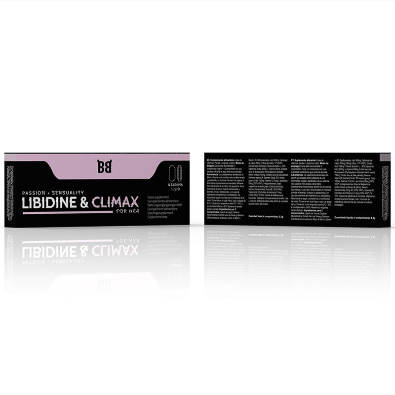 BLACKBULL BY SPARTAN LIBIDINE CLIMAX AUMENTO LiBIDO PARA MUJER 4 CaPSULAS