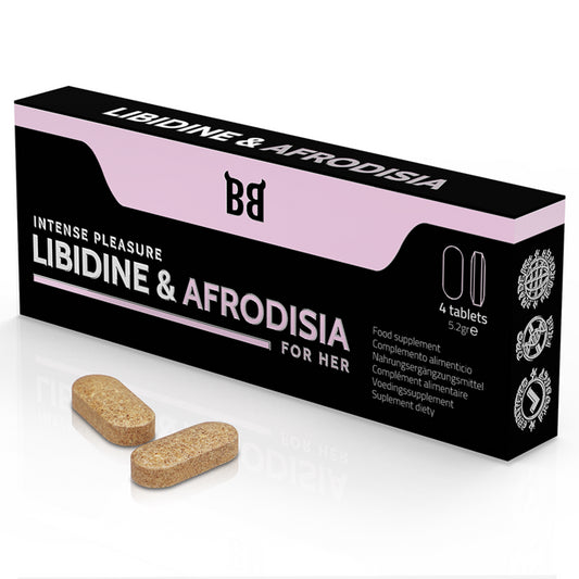 BLACKBULL BY SPARTAN LIBIDINE AFRODISIA PLACER INTENSO PARA MUJER 4 CaPSULAS