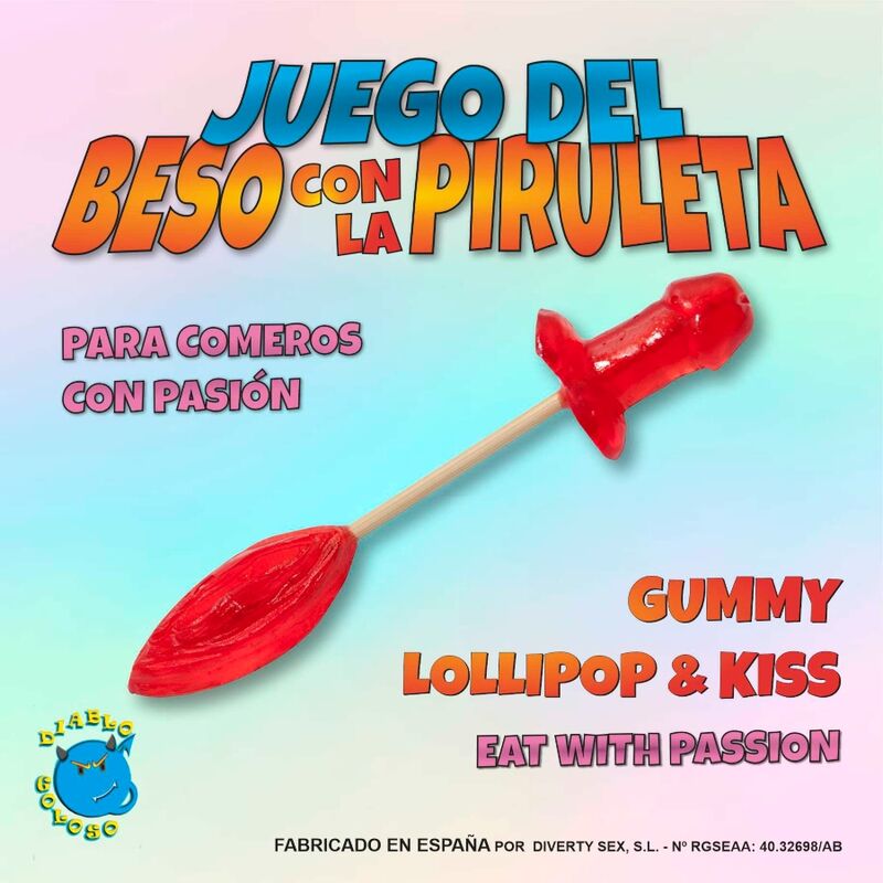 DIABLO PICANTE JUEGO PITO Y LABIOS DE GOMINOLA