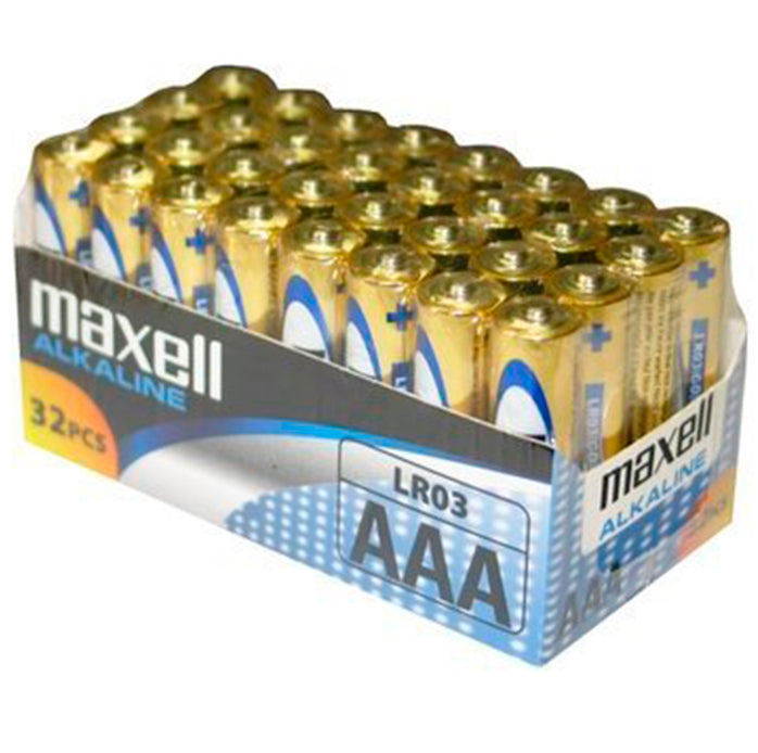 MAXELL PILA ALCALINA AAA LR03 PACK32 PILAS