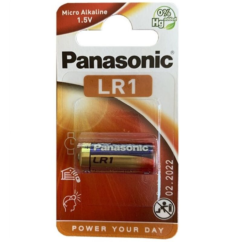 PANASONIC PILA ALCALINA LR1 15V BLISTER 1 UNIDAD