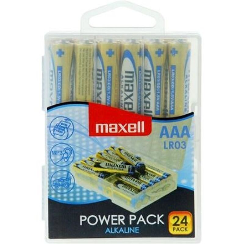 MAXELL PILA ALCALINA AAA LR03 PACK24 PILAS