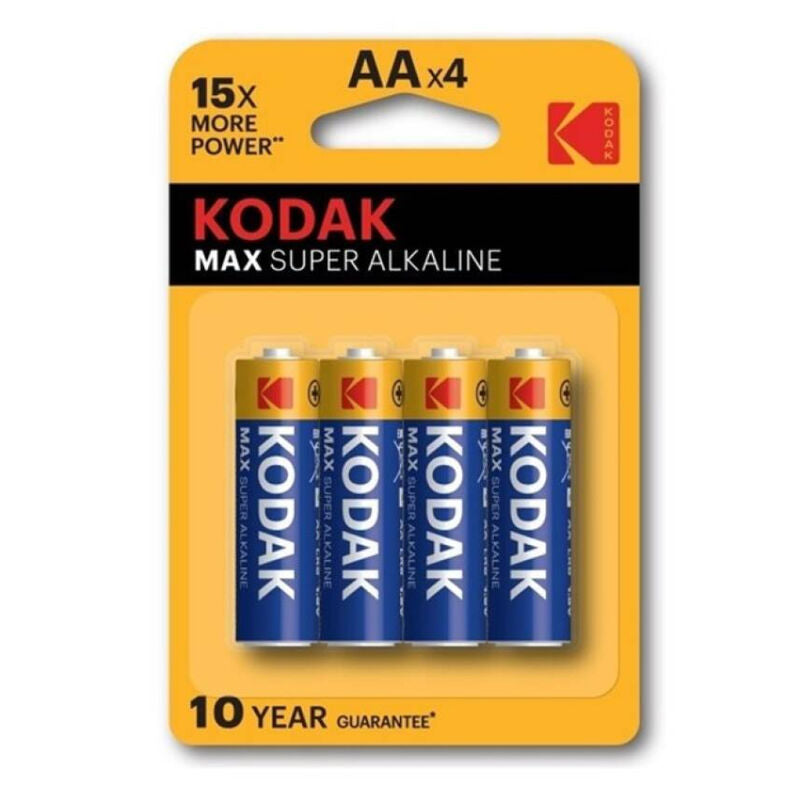 KODAK MAX SUPER PILA ALCALINA AA LR6 BLISTER4