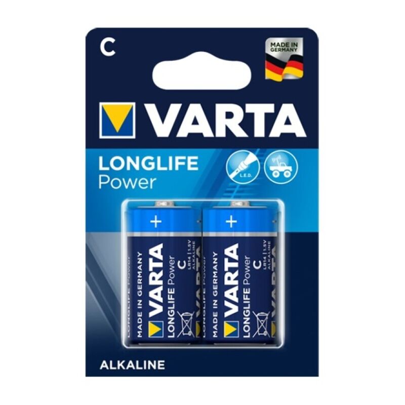 VARTA LONGLIFE POWER PILA ALCALINA C LR14 BLISTER2