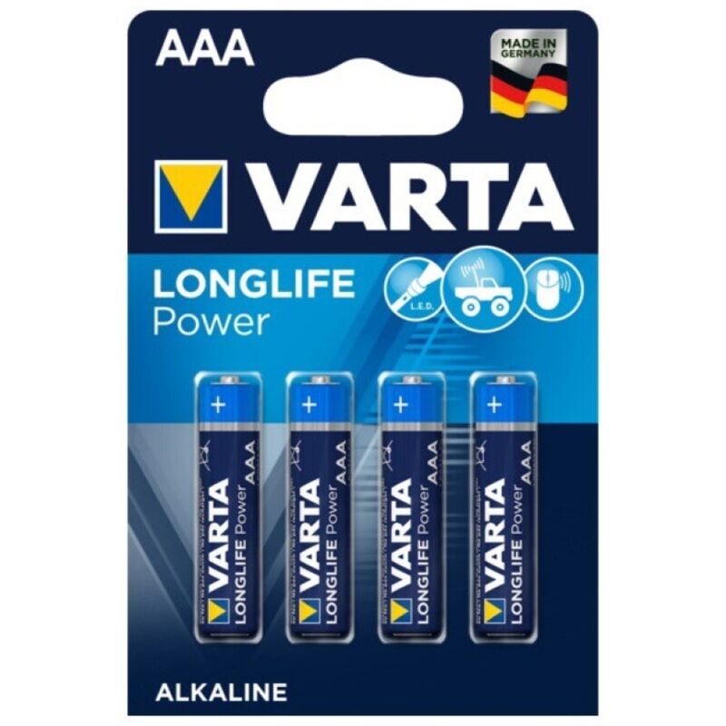 VARTA LONGLIFE POWER PILA ALCALINA AAA LR03 BLISTER4