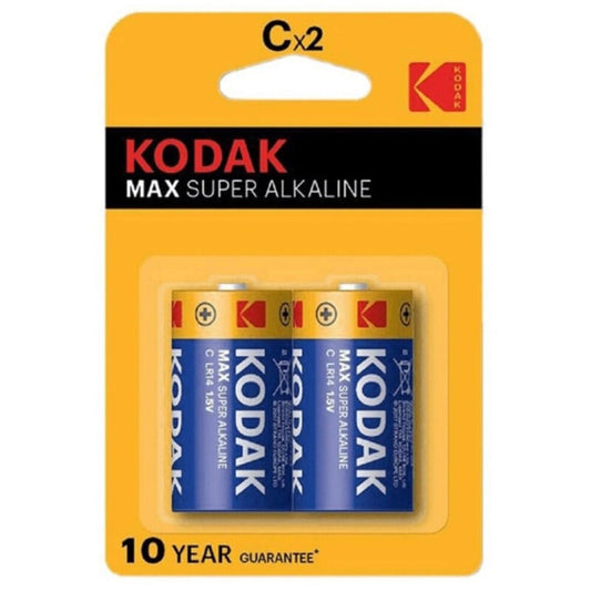 KODAK MAX PILA ALCALINA C LR14 BLISTER2