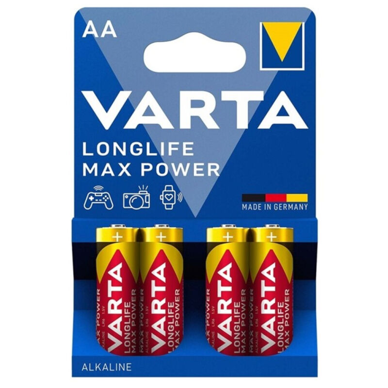 VARTA MAX POWER PILA ALCALINA AA LR6 BLISTER4