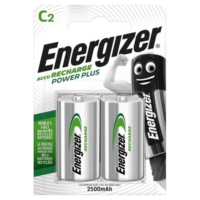 ENERGIZER POWER PLUS PILA RECARGABLE HR14 C 2500mAh BLISTER2