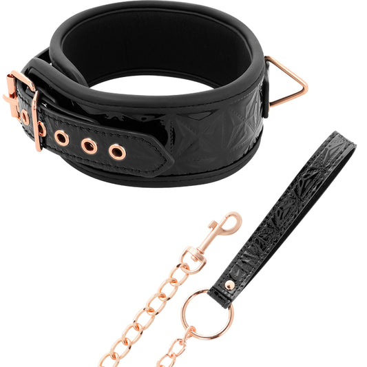 BEGME BLACK EDITION COLLAR CUERO VEGANO CON FORRO DE NEOPRENO