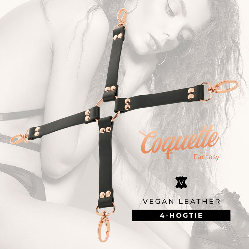 COQUETTE CHIC DESIRE FANTASY HOG TIE CUERO VEGANO