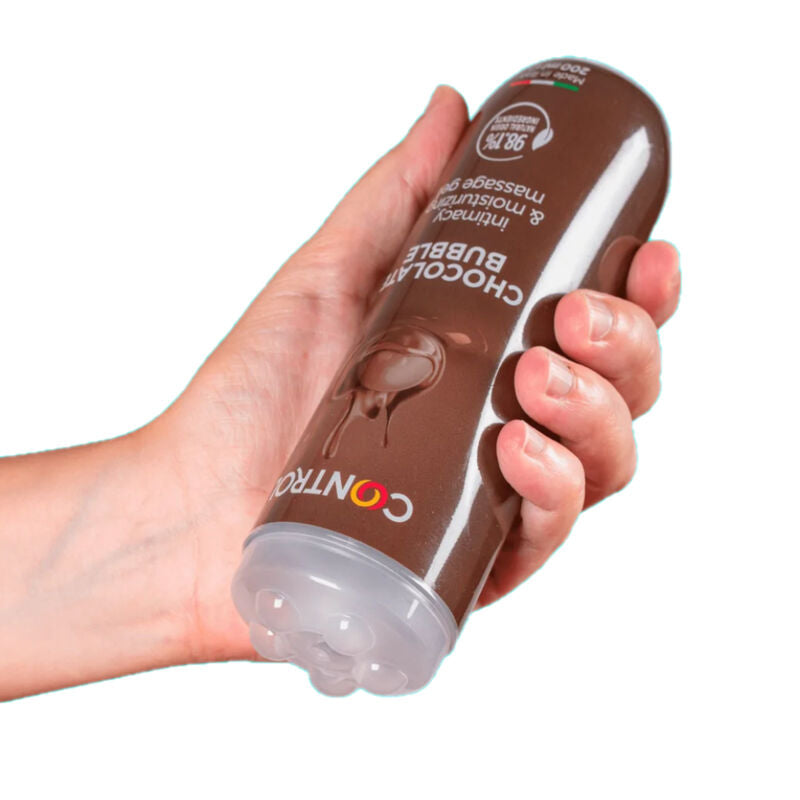 CONTROL GEL DE MASAJE 3 EN 1 CHOCOLATE BUBBLE 200 ML