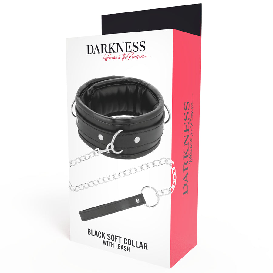 DARKNESS COLLAR CON CADENA SOFT LEATHER