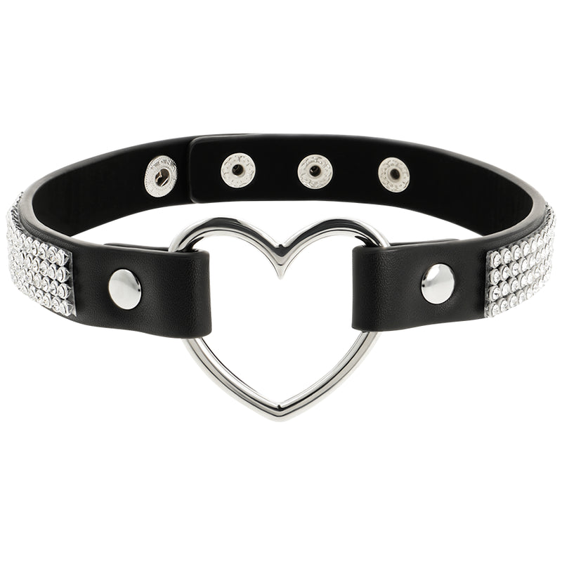 COQUETTE CHIC DESIRE CHOKER CUERO VEGANO CORAZON