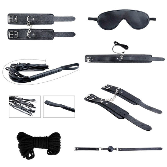 ALIVE SECRET DESIRES KIT 7 PIEZAS BDSM NEGRO