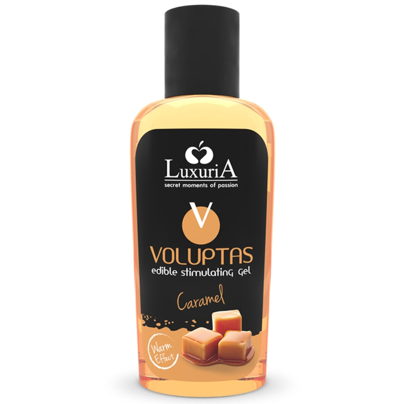 LUXURIA VOLUPTAS GEL MASAJE COMESTIBLE EFECTO CALOR CARAMELO 100 ML