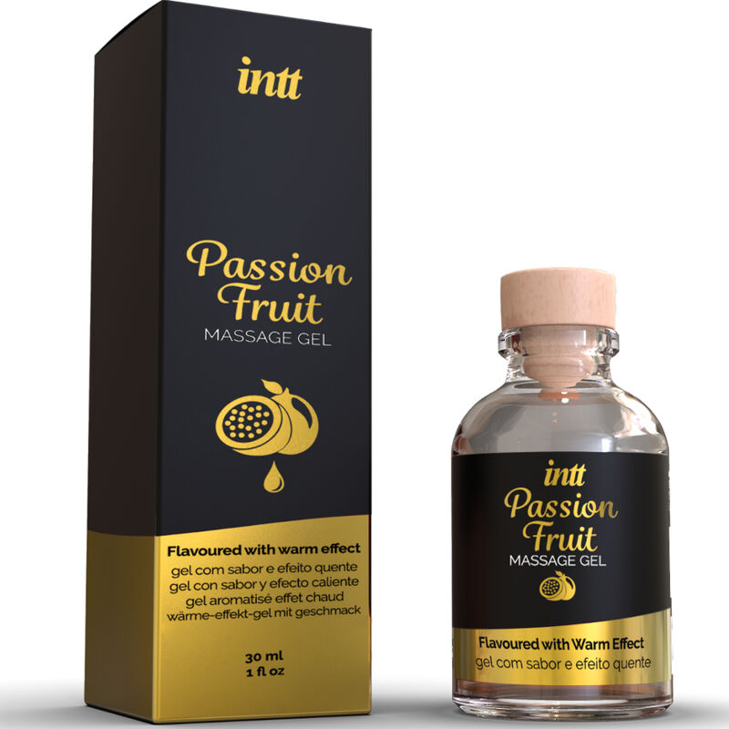 INTT MASSAGE ORAL SEX GEL DE MASAJE SABOR A FRUTA DE LA PASIoN EFECTO CALOR