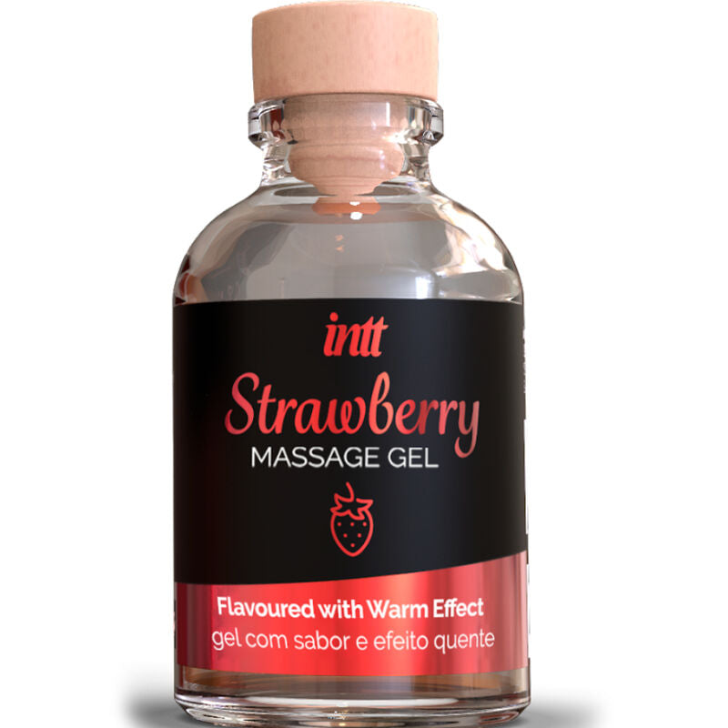 INTT MASSAGE ORAL SEX GEL DE MASAJE SABOR A FRESA EFECTO CALOR