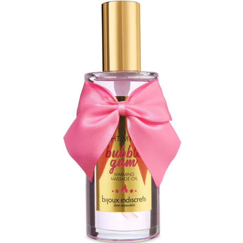 BIJOUX INDISCRETS LIGHT MY FIRE ACEITE MASAJE EFECTO CALOR SABOR CHICLE