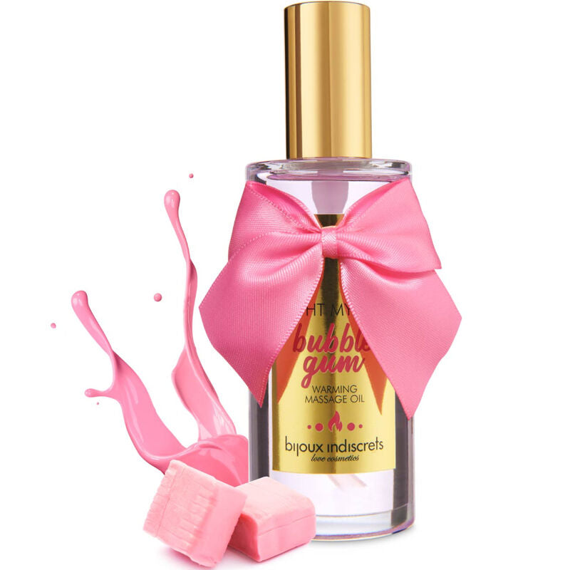 BIJOUX INDISCRETS LIGHT MY FIRE ACEITE MASAJE EFECTO CALOR SABOR CHICLE