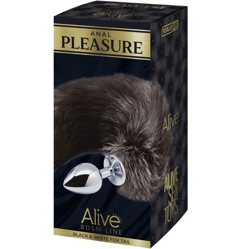 ALIVE ANAL PLEASURE PLUG METAL COLA DE ZORRO TALLA S