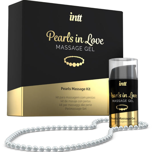 INTT MASSAGE ORAL SEX PEARLS IN LOVE CON COLLAR DE PERLAS Y GEL DE SILICONA