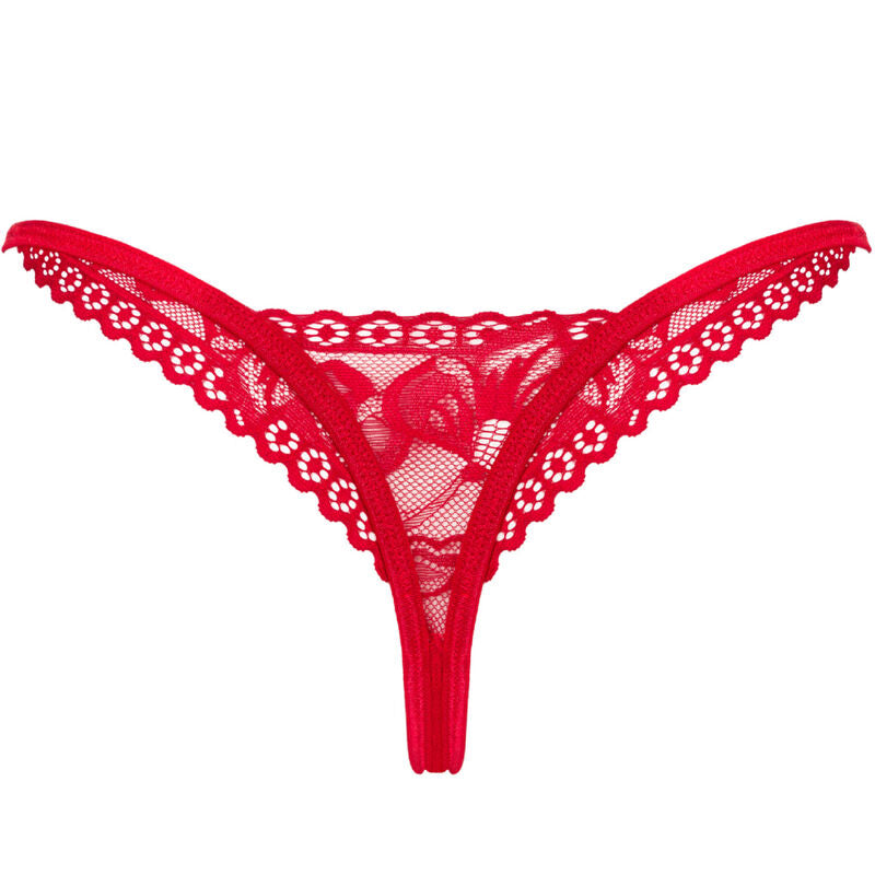 OBSESSIVE LACELOVE TANGA ROJO XS S