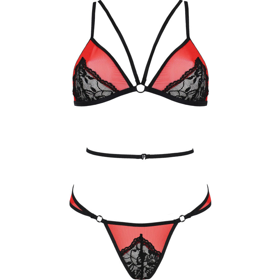 PASSION PEONIA SET EROTIC LINE ROJO S M