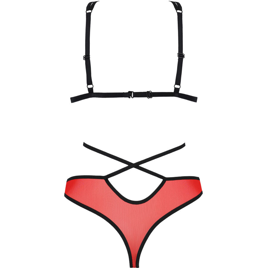 PASSION PEONIA SET EROTIC LINE ROJO S M