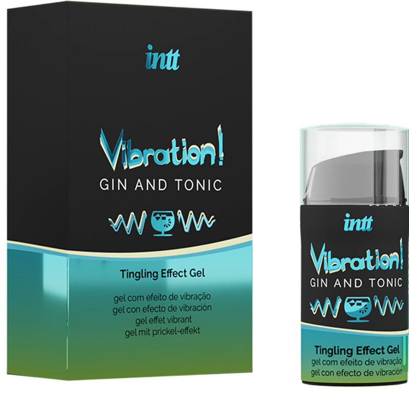 INTT POTENTE ESTIMULANTE iNTIMO GEL VIBRADOR LIQUIDO GIN TONIC 15ML