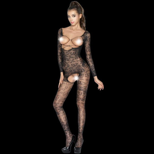 PASSION WOMAN BS031 BODYSTOCKING NEGRO TALLA UNICA