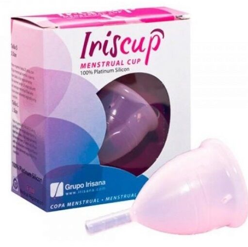 IRISCUP COPA MESTRUAL ROSA PEQUEyA BOLSA ESTERILIZADORA GRATIS